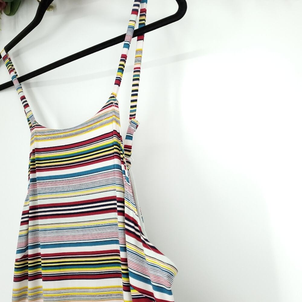 Lane Bryant High Neck Convertible Strap Striped Maxi Dress 18/20 - Picture 8 of 11